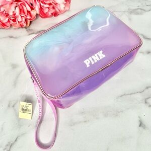 ❗️NWT❗️PINK by Victoria’s Secret Iridescent Makeup Cosmetic Bag